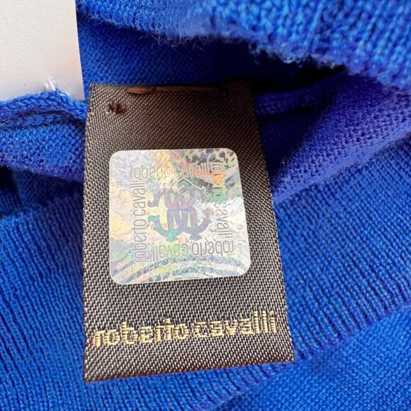 Roberto Cavalli Graphic Print Wool Sweater - Picture 9 of 12